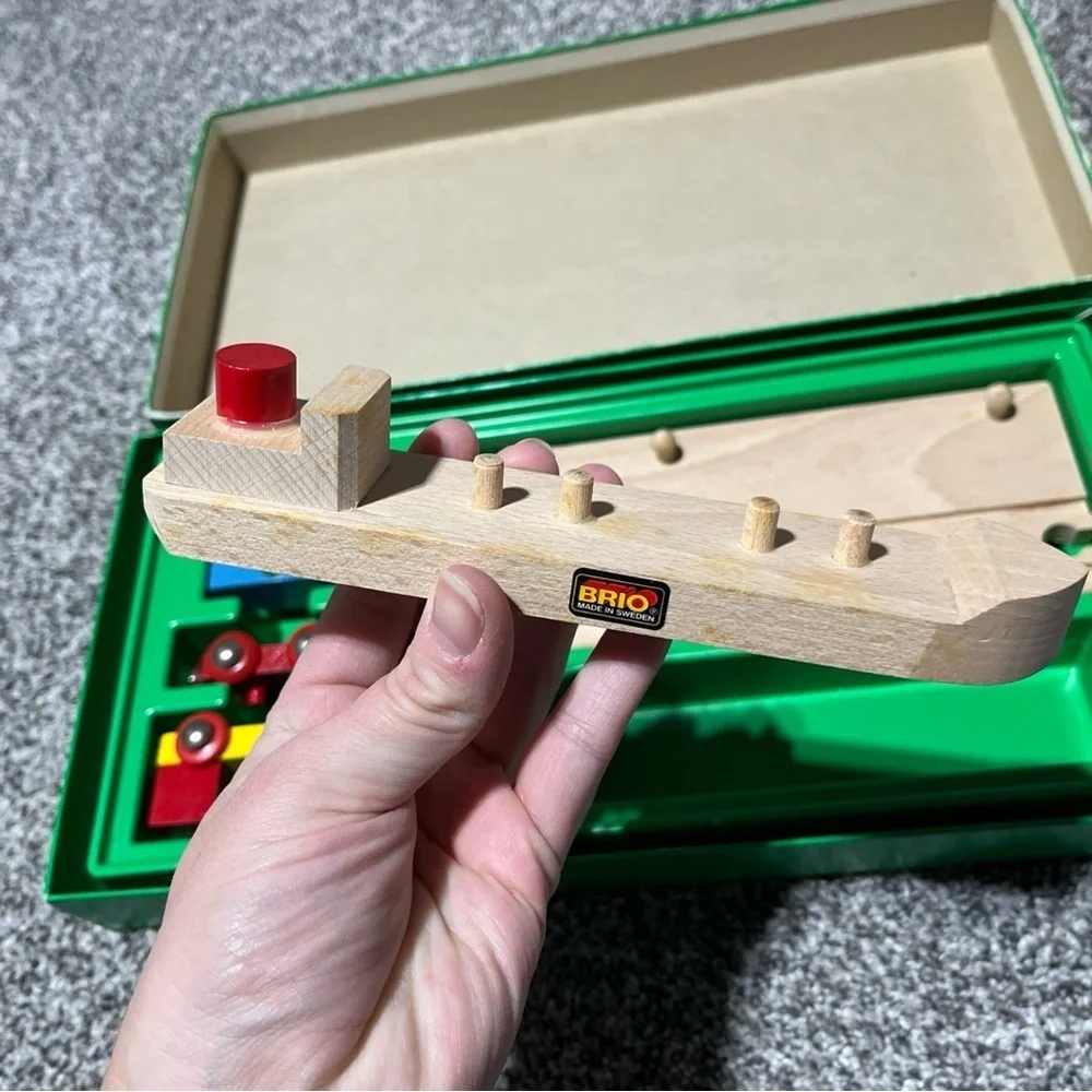 BRIO Sea Transport 31405/28 Wooden Sweden 1980’s In Box Rare Vintage